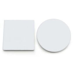 Custom White Sublimation Coasters – Personalized Drinkware Protection