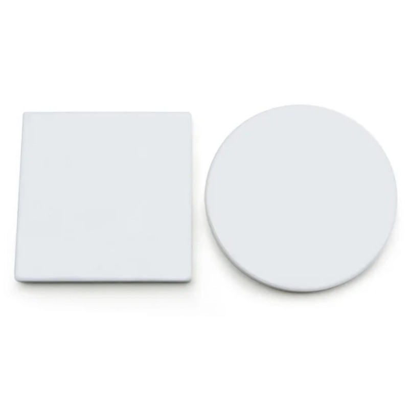 Custom White Sublimation Coasters – Personalized Drinkware Protection